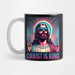 Christ Is King Jesus Is King Funny Christian God Basketball Lovers Mug